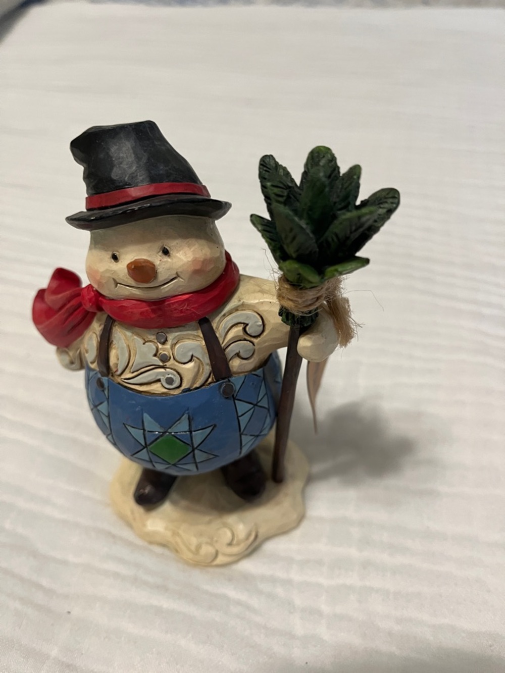 NWT Jim Shore Snowman Figurine.  “Keep your spirits up”
